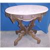 Image 1 : Oval Marble Top Table...