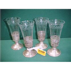 Set of Four Crystal Cordials...