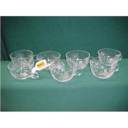 Nine Cut Crystal Cups...