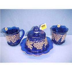 Three Piece Cobalt Table Service...