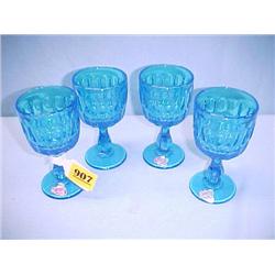 Four Fenton Wine Glasses...