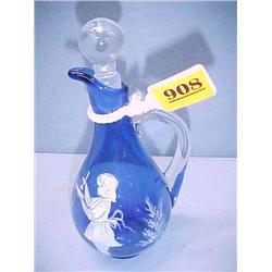 Cobalt Mary Gregory Cruet...