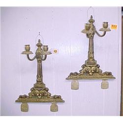 Gilt Bronzed Candle Sconces...