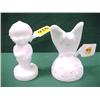 Image 1 : Two Milk Glass Figurines...