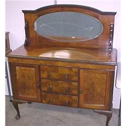 Walnut Claw Foot Sideboard...