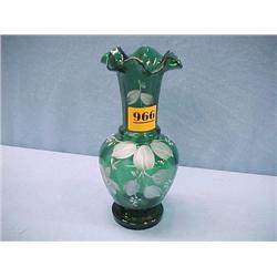 Hand Painted Green Vase...