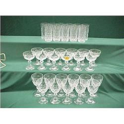 Set of 34 Crystal Glasses...