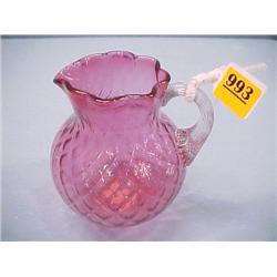 Quilted Cranberry Milk Pitcher...