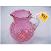 Image 1 : Quilted Cranberry Milk Pitcher...