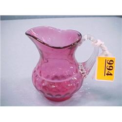 Cranberry Cream Pitcher...