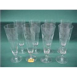 Eight Cut Crystal Glasses...