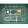 Image 1 : Clear Glass Bread Plate...