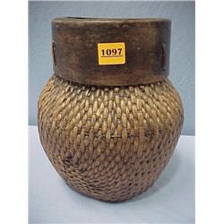 Oriental Willow Reed Basket...