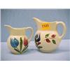 Image 1 : Two Watt Pottery Tulip Pitchers...