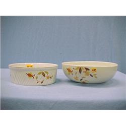 Two Hall Jewel Tea Bowls...