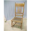 Image 1 : Oak Pressed Back Rocker...