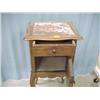 Image 3 : Marble Top French Nightstand...