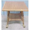 Image 1 : Square Oak Lamp Table...
