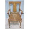 Image 2 : Four Oak T-Back Chairs...
