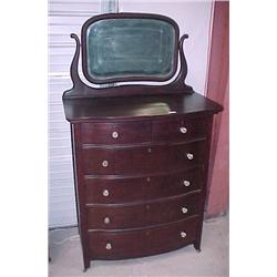 Mahogany Bow Front Chest...