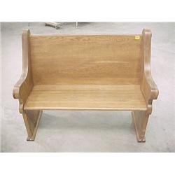 Oak Deacon's Bench...