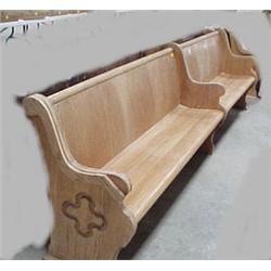 Oak Church Pew...