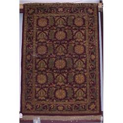 6' x 4' Tea Wash Wool Rug...