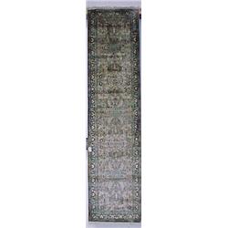 9'9" x 2'6" Kashmir Wool Rug Runner...