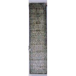 9'9" x 2'6" Kashmir Wool Rug Runner...