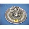 Image 1 : Sterling Tray and Cordials...