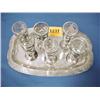 Image 1 : Sterling Tray And 6 Cordials...