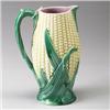 ENGLISH MAJOLICA corn jug, circa 1875, in naturalistic colors, interior pink. 9" height …
