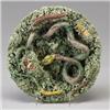 PORTUGUESE JOSE A. CUNHA PALISSY WARE charger, Caldas da Rainha, circa 1900, applied with natural…