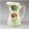 Image 1 : FRENCH CHOISY-LE-ROI MAJOLICA jug, circa 1910, patterned with strawberries in naturalistic colors…