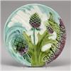 Image 1 : FRENCH KELLER ET GUERIN MAJOLICA asparagus plate, circa 1910, decorated with asparagus plants in …