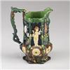 Image 1 : WILHELM SCHILLER AND SONS MAJOLICA jug, circa 1880, in English taste, richly decorated with panel…