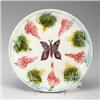 Image 1 : Victorian MAJOLICA dessert plate, probably French, circa 1865, decorated with fruit and vine leav…