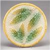 Image 1 : Victorian MAJOLICA bread plate, probably English, circa 1880, decorated with naturalistically col…