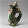 Image 1 : ENGLISH MAJOLICA gurgling fish jug, circa 1890, glazed in naturalistic colors. 11 1/4" height…