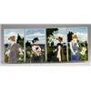 Image 1 : Fine and rare series of four tiles by JOHANN VON SCHWARZ, each depicting a different woman in pro…