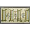 Image 1 : Fine, large and rare thirty-two tile panel by DESVRES (France) entirely decorated in squeezebag w…