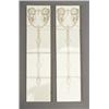 Image 1 : Two fine GILLIOT & Cie. (Hemixem, Belgium) four-tile vertical friezes slip-decorated through sten…