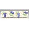 Image 1 : Eight fine GILLIOT & Cie (Hemixem, Belgium) frieze tiles embossed with purple wisteria and impres…