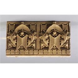Banding piece from the Oliver P. Morton School, Hammond, Ind., designed by GEORGE ELMSLIE, 1935-3…