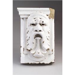 Fine and rare ROOKWOOD architectural faience gargoyle from the Capitol Theater, Cincinnati, Ohio,…