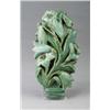 Image 1 : Fine and unusual ROOKWOOD architectural faience wall-hanging molded with lilies in turquoise and …