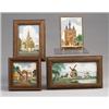 Image 1 : Four assorted Dutch tiles, three by DE PORCELEYNE FLES and one by WESTRAVEN, the first three of a…