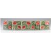Image 1 : Five frieze tiles by ERNST TEICHERT (Germany) molded with red poppies on grayish-green ground (tw…