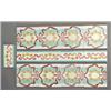 Image 1 : Eight Continental tiles and five matching borders impressed with a design of pink ribbons and yel…