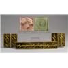 Image 1 : Nine TRENT tiles: seven 3" x 6" border tiles with wheat stalks and butterflies, brown-green glaze…